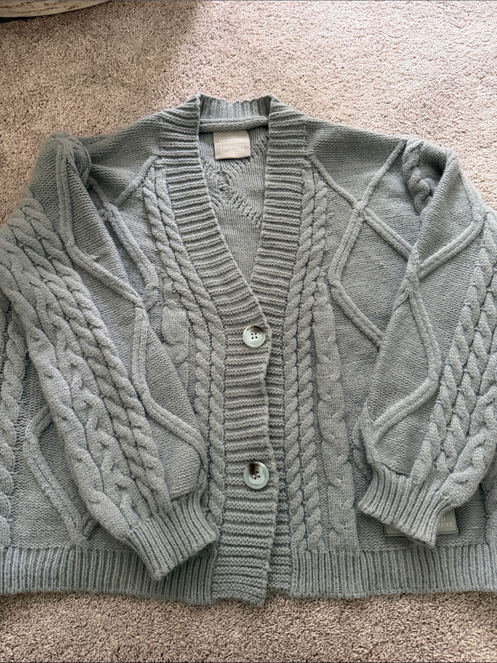 Gray cardigan